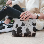black on white brown on cream